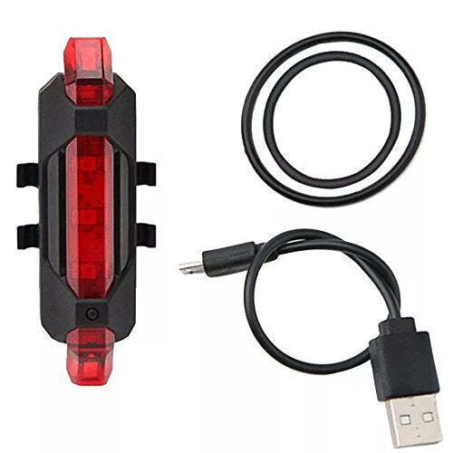 Red / Multi Rechargeable Bicycle Front Waterproof Led Light (Red) (1561)