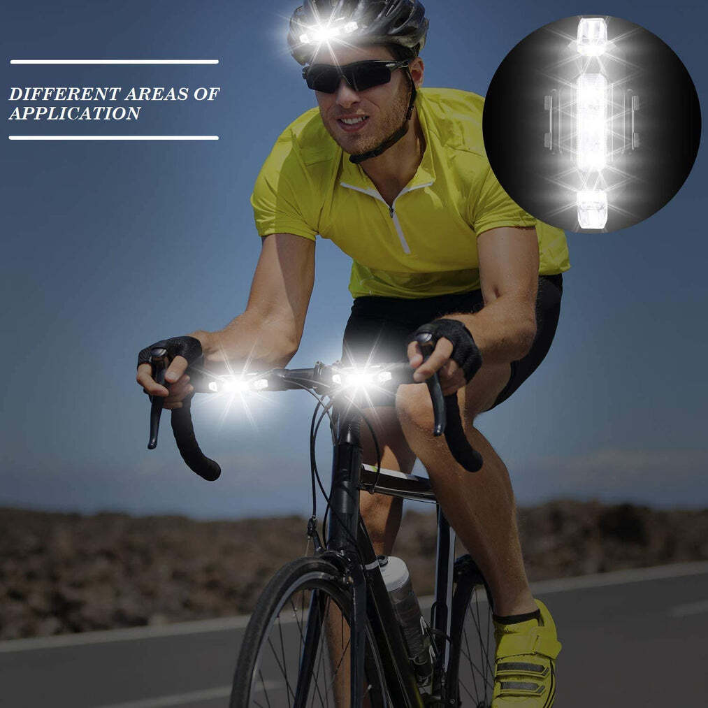 Rechargeable Bicycle Front Waterproof LED Light (White) (1560)