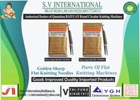Golden sharp Flat Knitting Needles (10gg)