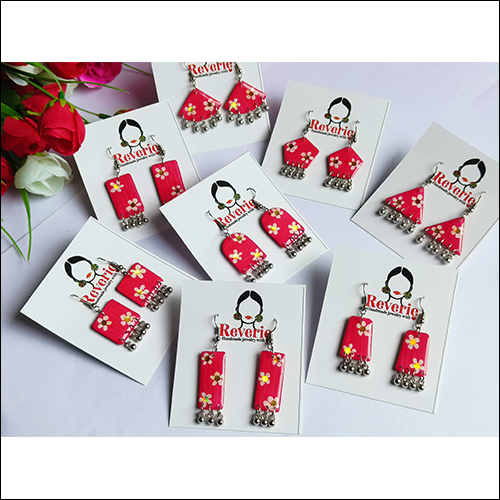 Tassels Studded Drop Earrings