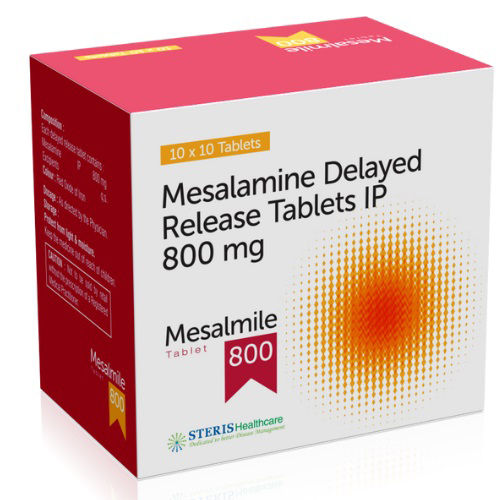 800Mg Mesalamine Delayed Release Tablets Ip General Medicines