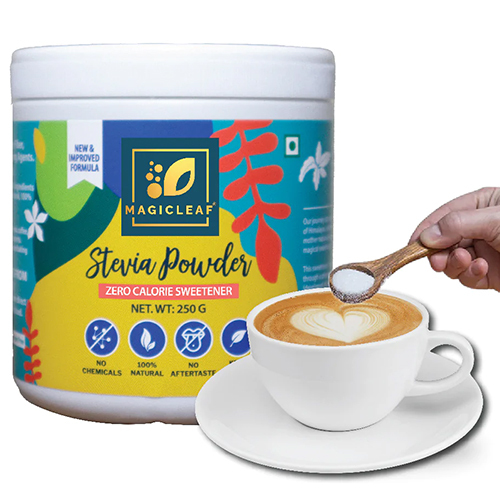 250gms Stevia Powder - 99% Purity, White Powder | Customizable Pack Size, Versatile Packaging, Ideal for Sweetening
