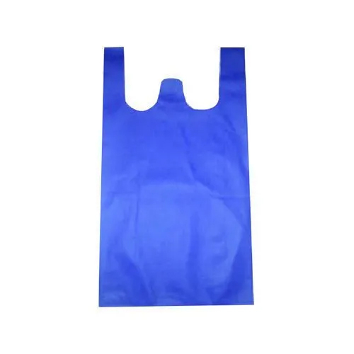 Blue Non Woven W Cut Carry Bag