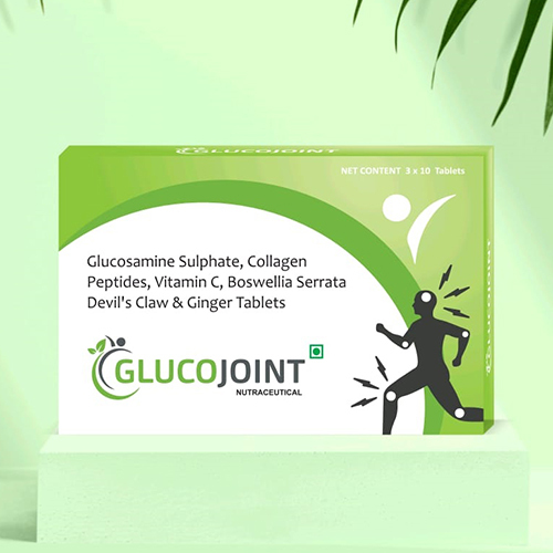 Glucosamine Sulphate Collagen Peptides Vitamin C And Ginger Tablets