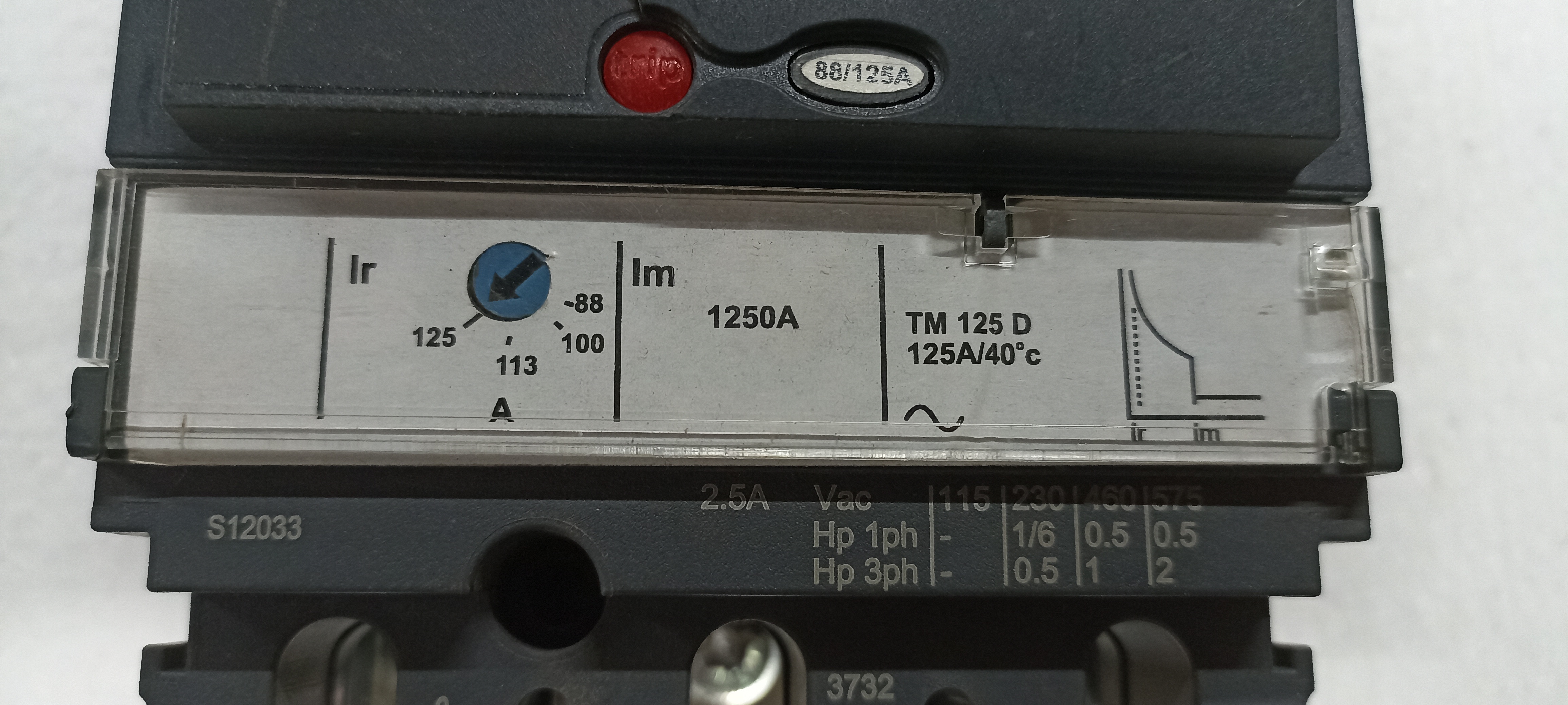 SCHNEIDER 125A 3P MCCB