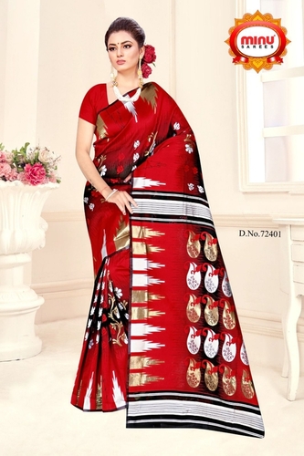 Red Women Designer Saree