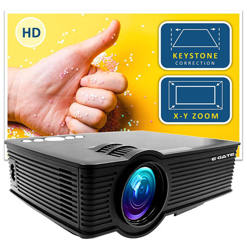 EGate i9 Pro 1080p HD 720p Native 2400 Lumens 210 ANSI Portable Projector