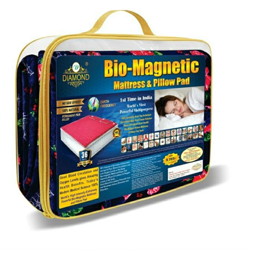 Diamond Cotton Bio Magnetic Mattress Pad with pillow