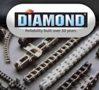 Diamond Roller Chain - High-grade Alloy Steel, Metal Chain Frame, Circular/oval Hole Shape | Designed For Industrial Machinery Conveyor Systems, 50-year Reliability