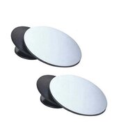 Blind Spot Round Wide Angle Adjustable Convex Rear View Mirror - Pack of 2 (1512)