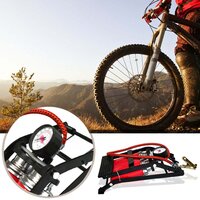 Dual-Cylinder Foot Pump Portable Floor Bike Pump 150PSI Air Pump (0709)