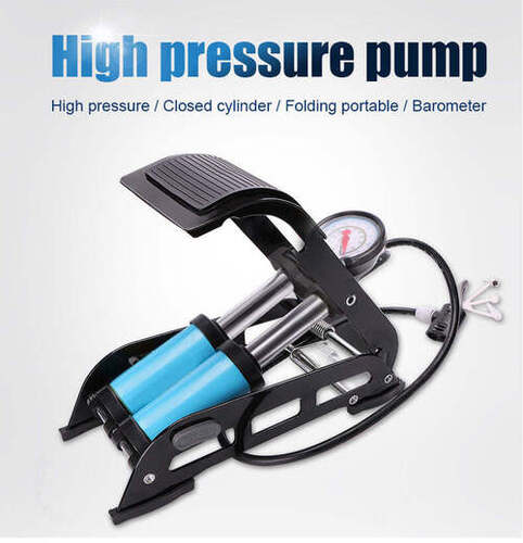 Portable High Pressure Foot Air Pump Compressor for Car and Bike (1691)