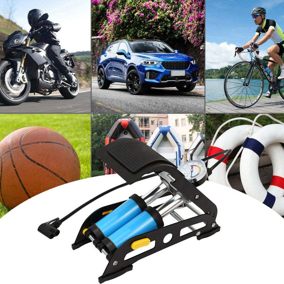 Portable High Pressure Foot Air Pump Compressor for Car and Bike (1691)