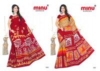 Memsaab Batik Indian Women Saree