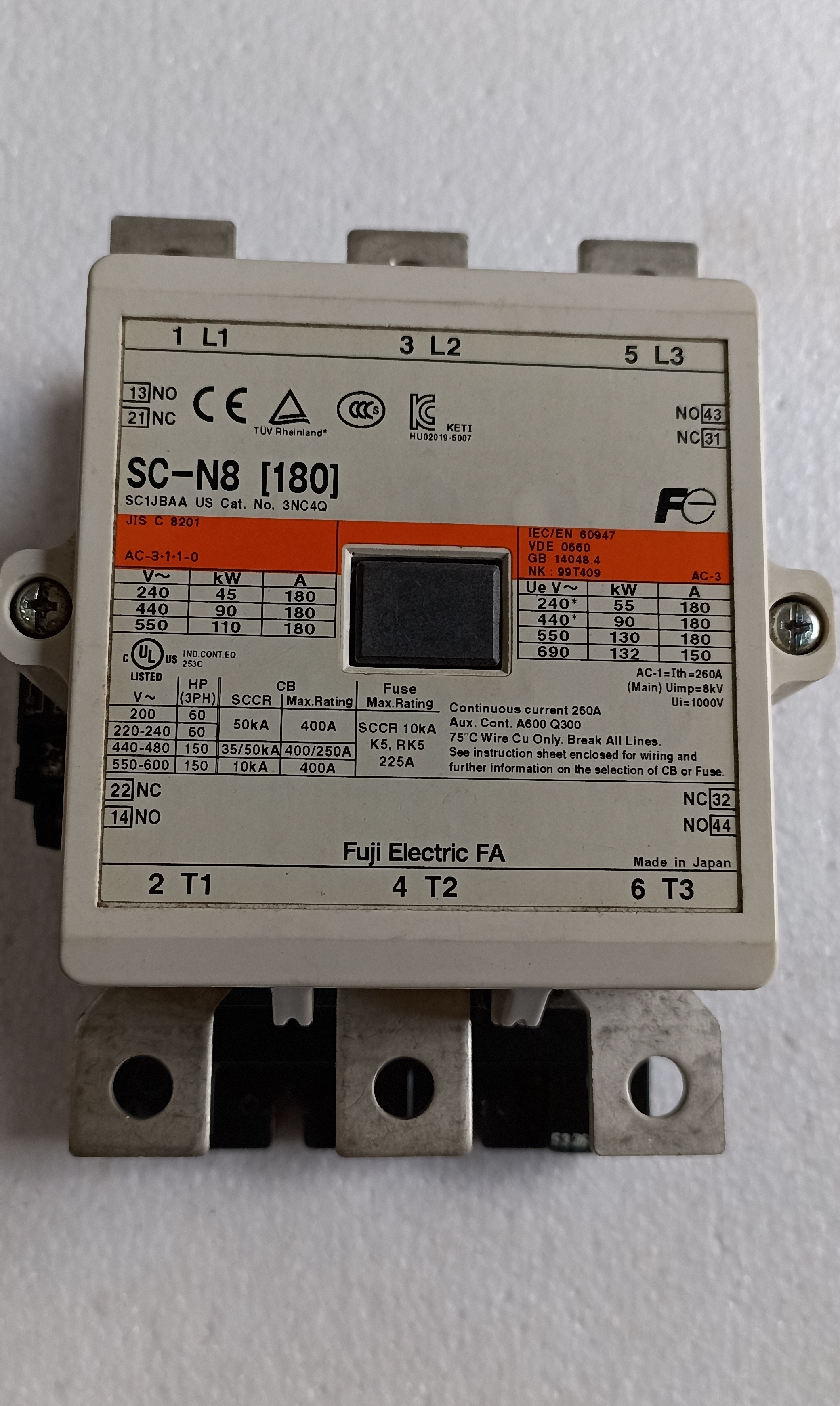 FUJI SC-N8 CONTACTOR