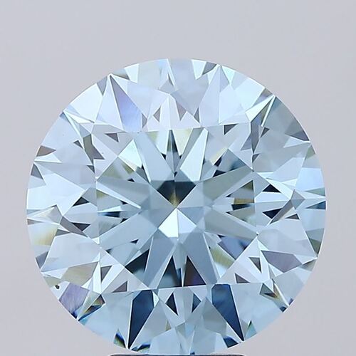 Round 6.06ct INTENSEBLUE VS1 CVD Certified Lab Grown Diamond 560225104 EC6977