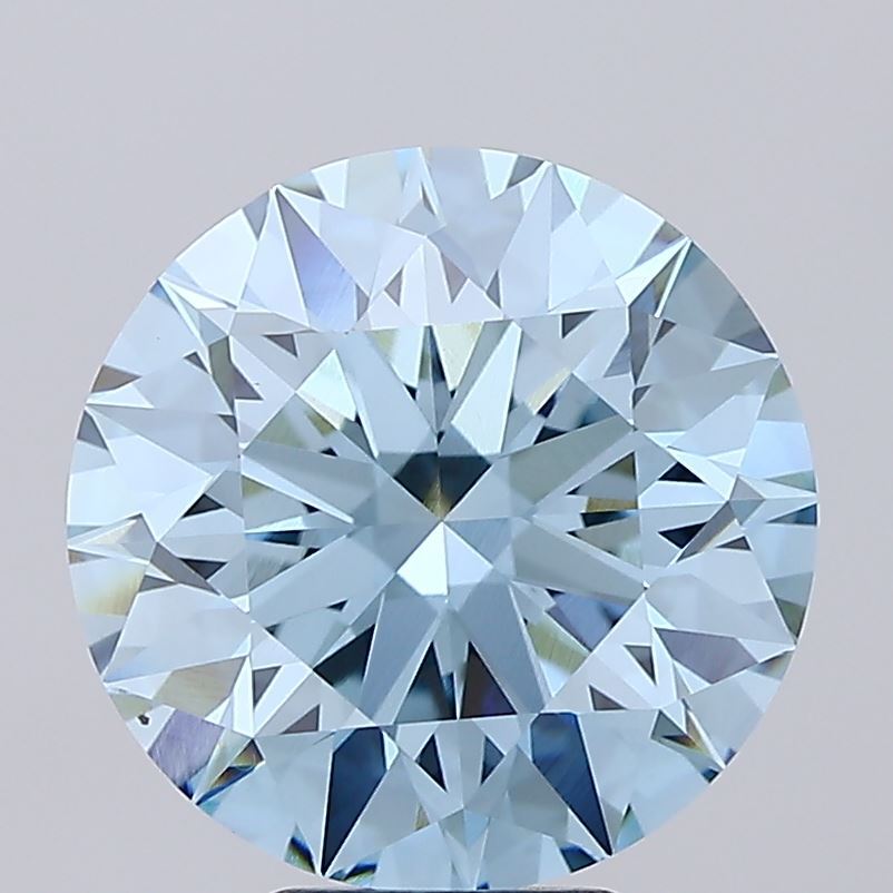 Round 6.06ct INTENSEBLUE VS1 CVD Certified Lab Grown Diamond 560225104 EC6977