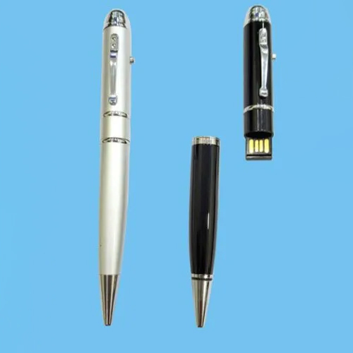 Laser Pointer USB Pen Flash Drive - Metal or Paper Box 4GB to 32GB Memory USB 2.0 Windows & Mac Compatible -40 to +70Â°C Operating Temp Warranty Included