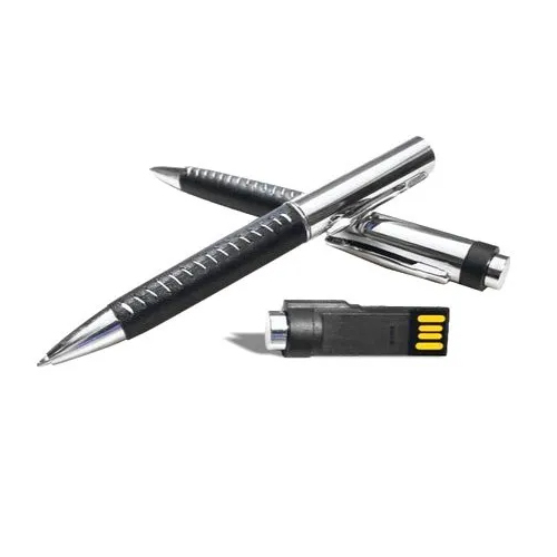Leather Grip Pen With USB Pendrive