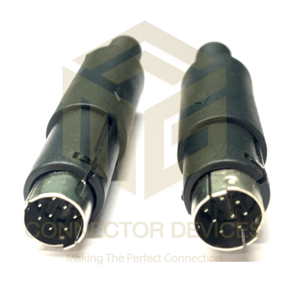 8 Pin Mini Din Male Connector Application: Industrial