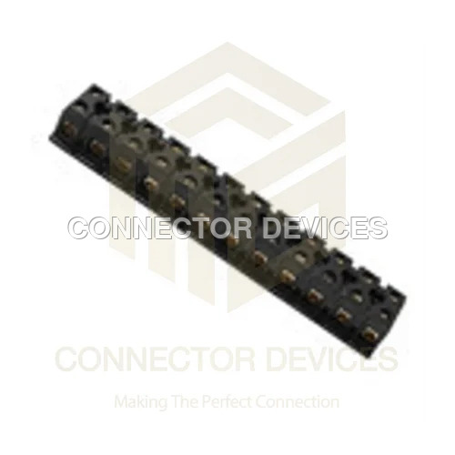 thumbnail image 2 of 9-Lug Phenolic Terminal Strip With Common Ground – 2 Connectors, Solder Type, 16AWG Compatible, Bulk New Old Stock 2 of 6