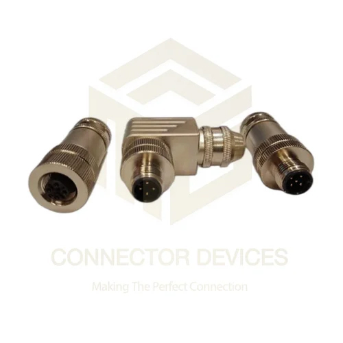 M12 Sensor Connectors Full Metal A Coded Electrical Connectors