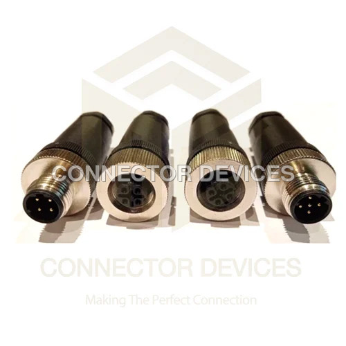 M12 SENSOR CONNECTORS D CODED