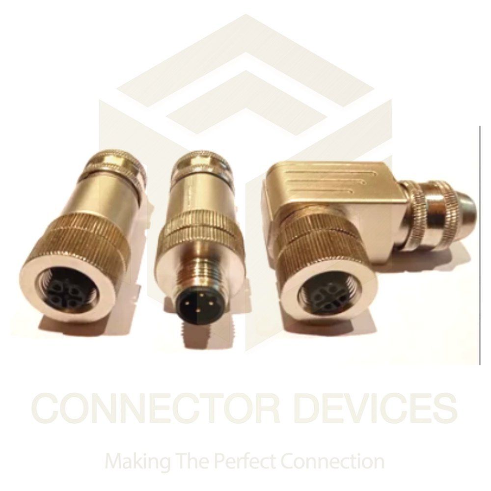 M12 Sensor Connectors B Coded Full Metal Application: Industrial