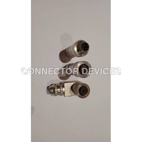 M12 Sensor Connectors D Coded Full Metal Electrical Connectors Application: Industrial