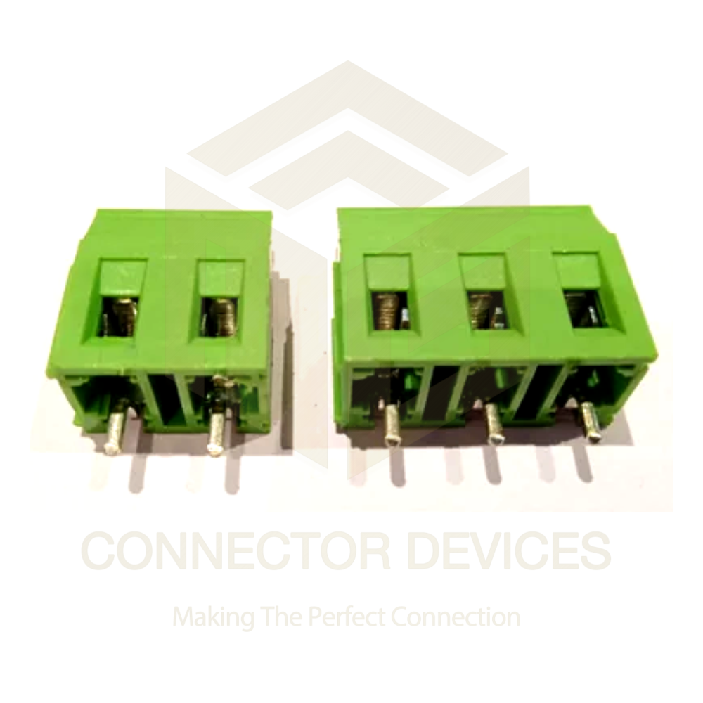 Pcb Screw Terminal Block Xy129vbpitch - 7.5 Mm, 300v/20a, Pa Material, Green Color, 2 Pin & 3 Pin, Wire Range 26-12awg, Temperature -40c To +105c
