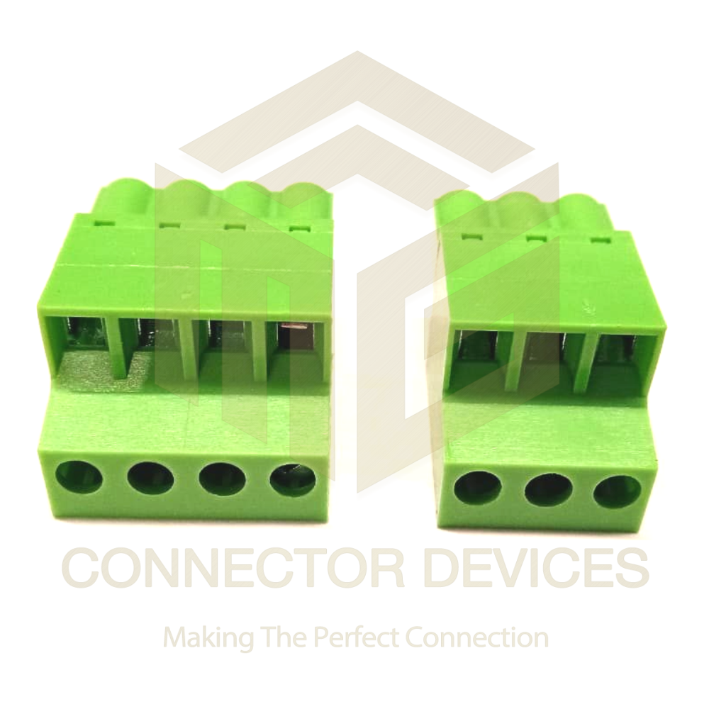 Pluggable Terminal Blocks Xy2500fi-5.08 - Brass Tin Plated Contact Material, 2 To 10 Pin, Voltage Rating 300v, Temperature Range -40c To +105c, Green Pa Material