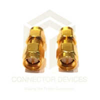 Sma Male To Sma Male Adapter - Golden Color, 18 Mhz Frequency | 1 Year Warranty, Industrial Application