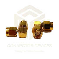 Sma Male To Male Adapter R/a - Golden Finish, 18 Mhz Frequency | Industrial Application, 1 Year Warranty