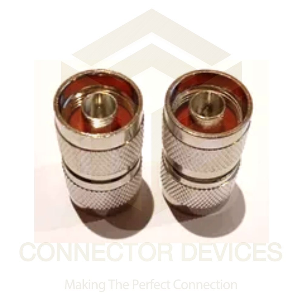 N Male Connector To Male Adapter - N Male To Bnc Female, 2.4 Ghz, Golden Finish | Industrial Application, 1 Year Warranty