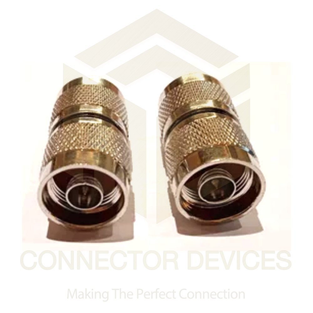 N Male To N Male Adapter - Frequency Range 4-6 Ghz, Color Golden | 1 Year Warranty, Suitable For Industrial Applications
