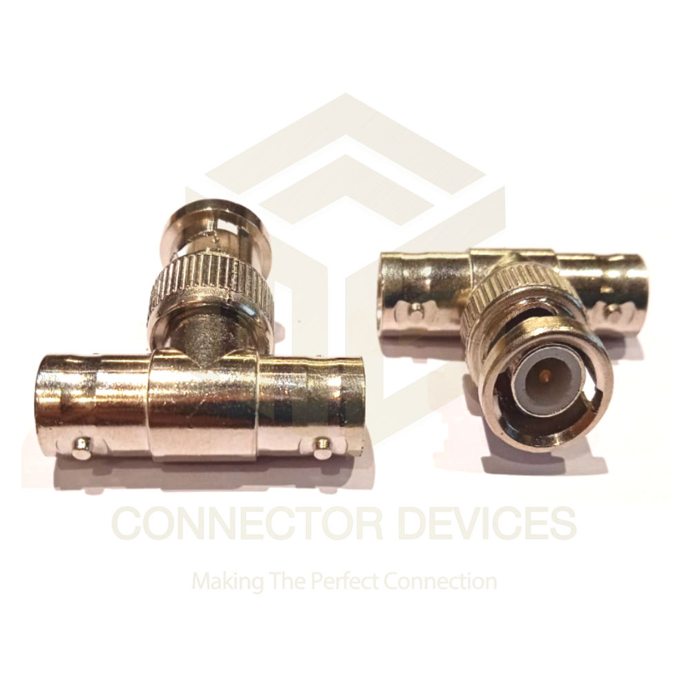 Bnc To Bnc Connector T Type 1 male 2 female