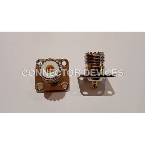 Uhf Female Connector Panel 4 Hole Application: Industrial