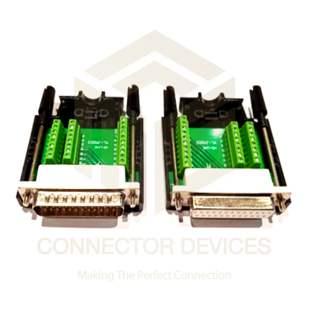 25 Pin D Sub Connector Solderies Application: Industrial