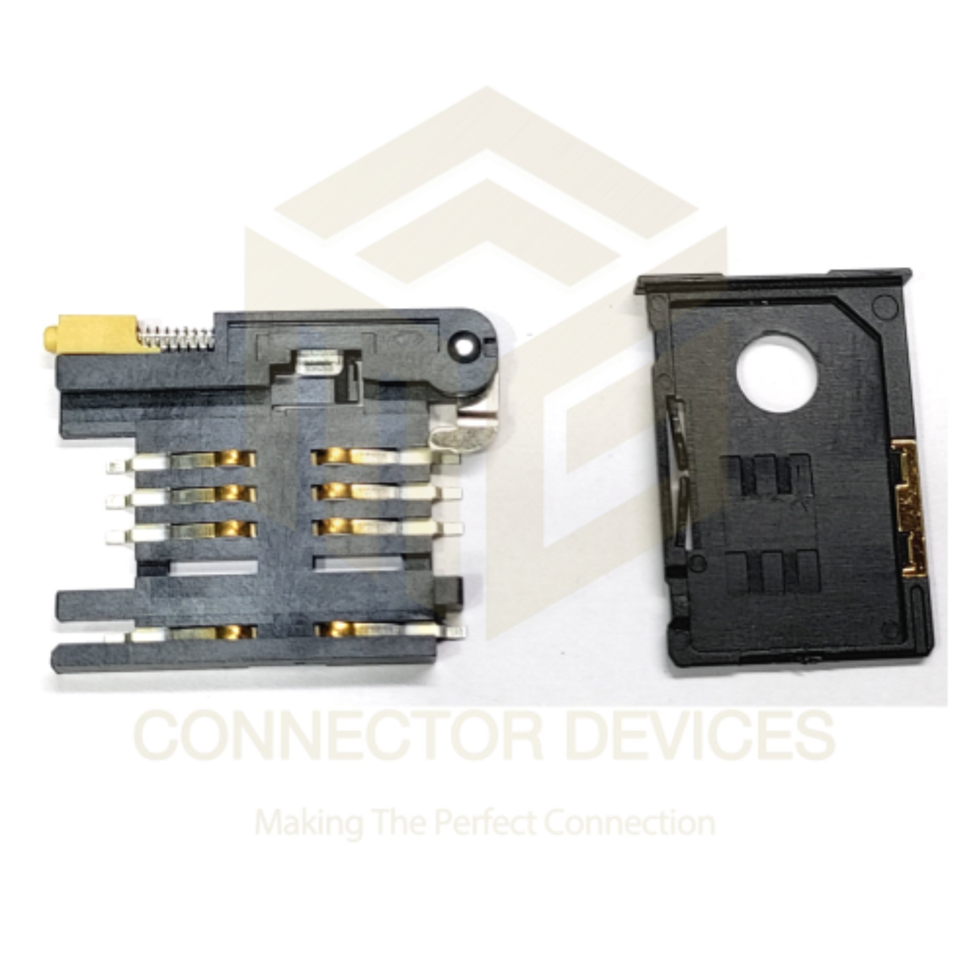 Sim Card Holder Sim Tray Sim Socket - Pvc Material, Standard Size, Black Colour | 0.5 Amp Current Rating, 30v Power Supply, Copper Alloy Contacts, 12 Months Shelf Life, 1 Year Warranty, -40â°c To +85â°c Temperature Range