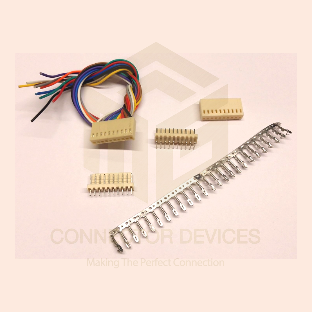 Relimate 2510 Series 2.54 Mm Pitch - 2 To 20 Pin Connector | Industrial Application, White Color, Rated Voltage 250v, 1-year Warranty, 1g Weight
