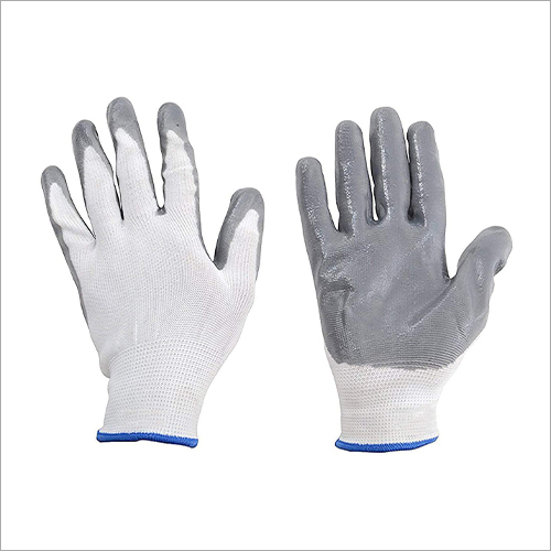 Pehel International White Grey Safety Gloves