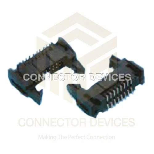FRC Shrouded Header Latch Type Box Socket - 3.3 x 0.9 x 0.9cm, Black | Rated Voltage 100V, Weight 35g, 1 Year Warranty, Ideal for Industrial and Commercial Applications