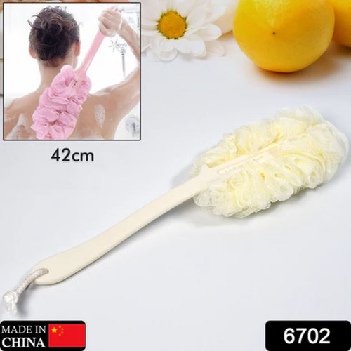 Loofah Back Scrubber for Shower Long Handle Bath Sponge Shower Brush Soft Nylon Mesh Back Cleaner Washer Body Bath Brush for Women and Men Bathroom Shower Accessories