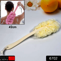 Loofah Back Scrubber For Shower Long Handle Bath Sponge Shower Brush Soft Nylon Mesh Back Cleaner Washer Body Bath Brush For Women And Men Bathroom Shower Accessories