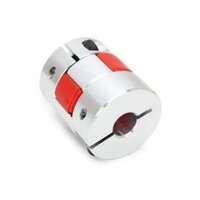 Aluminium Flexible Coupling - Aluminium, Round, Silver | Polished Surface For Efficient Industrial Usage