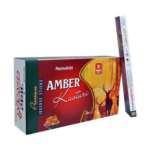 9inch Amber Kasturi Incense Sticks