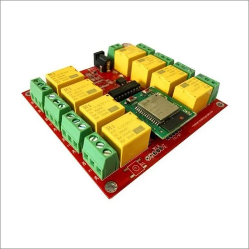 Red 8 Channel Relay Board Bluetooth