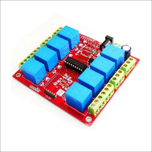 Red 8 Channel Relay Board Serial