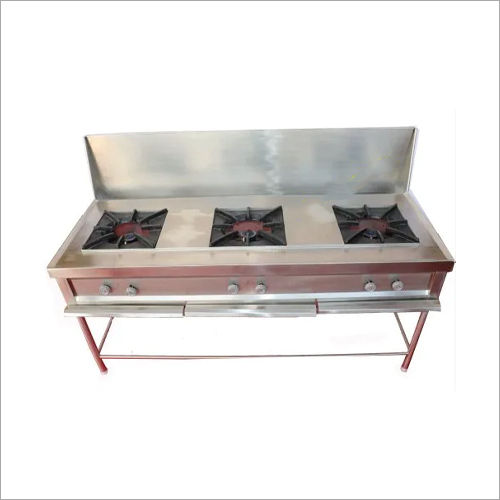 SS Three Burner Cooking Range