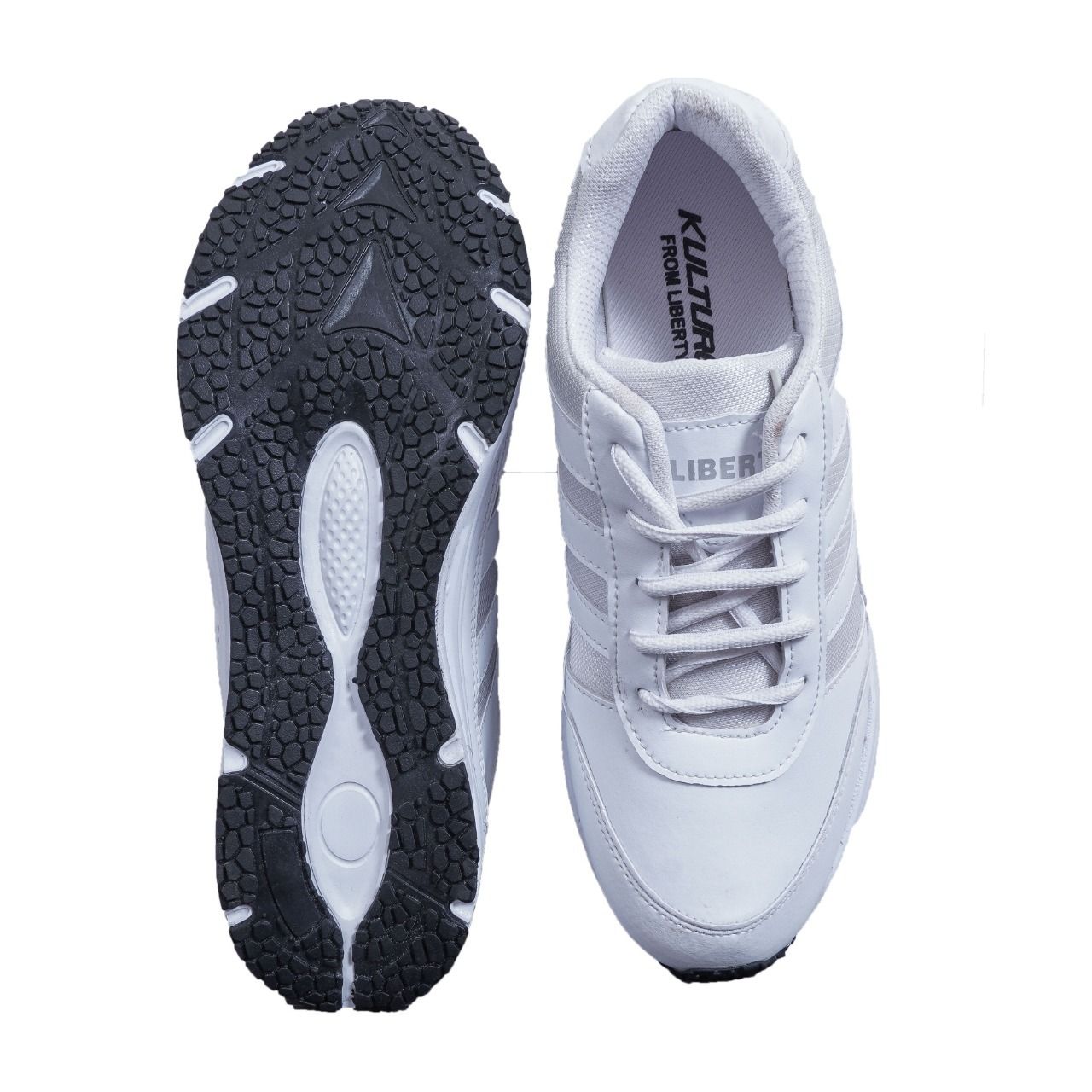 Liberty White Sports Shoes